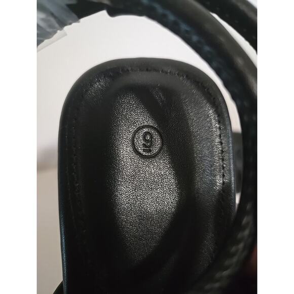 coutgo women's strappy heels sandals le strap kitten heels Summer Shoes Black - Picture 10 of 15